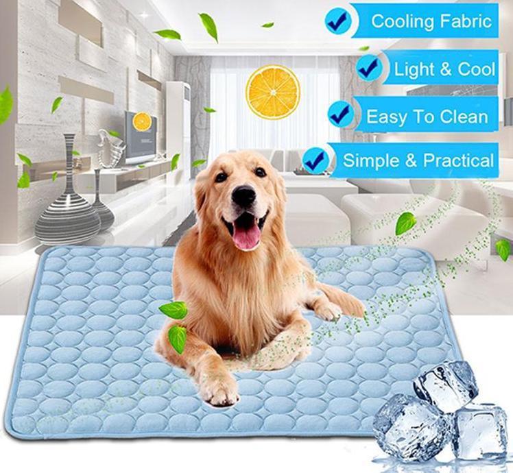 Ice Silk Pet Cooling Mat for Dogs & Cats | Summer Self-Cooling Pad