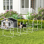 6 Piece Dog Agility Set with Adjustable Height Jump Bars