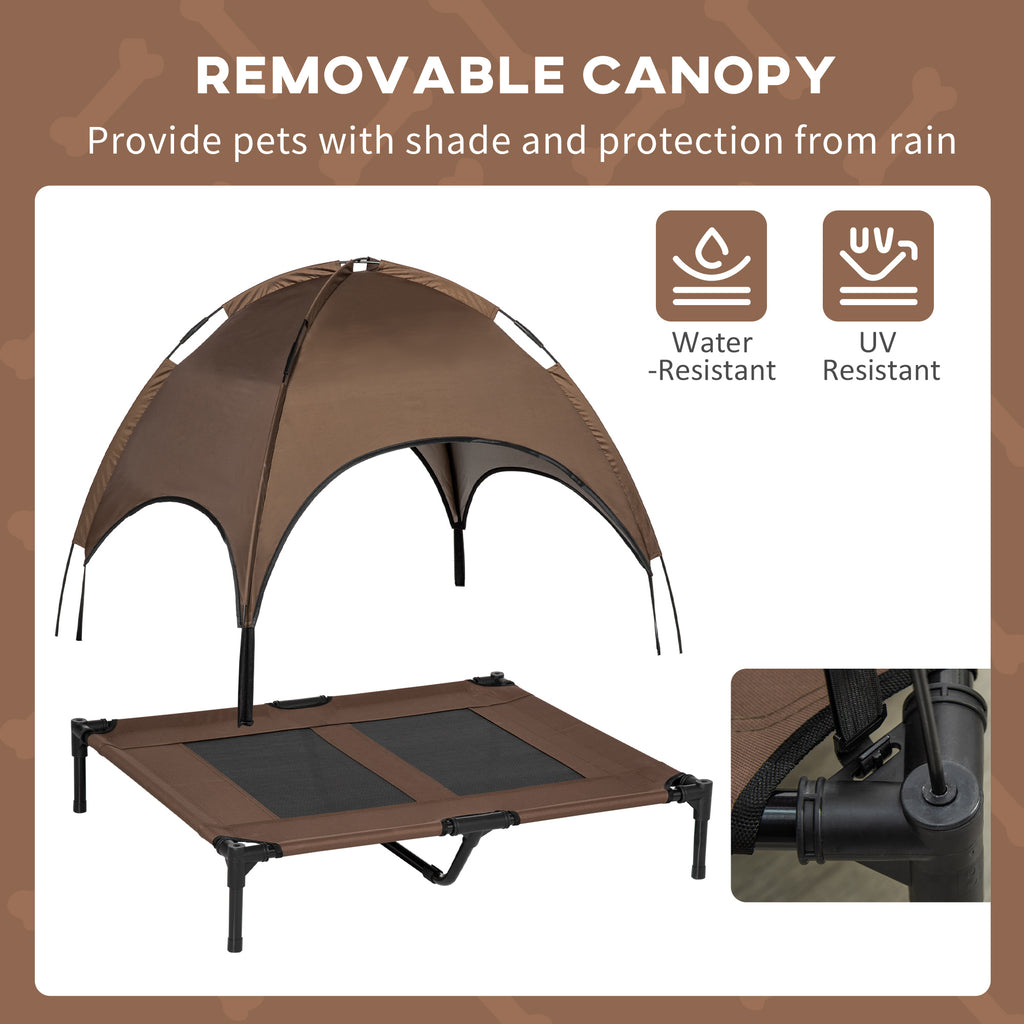 Calm Canine Solutions Elevated Cooling Bed with UV Canopy