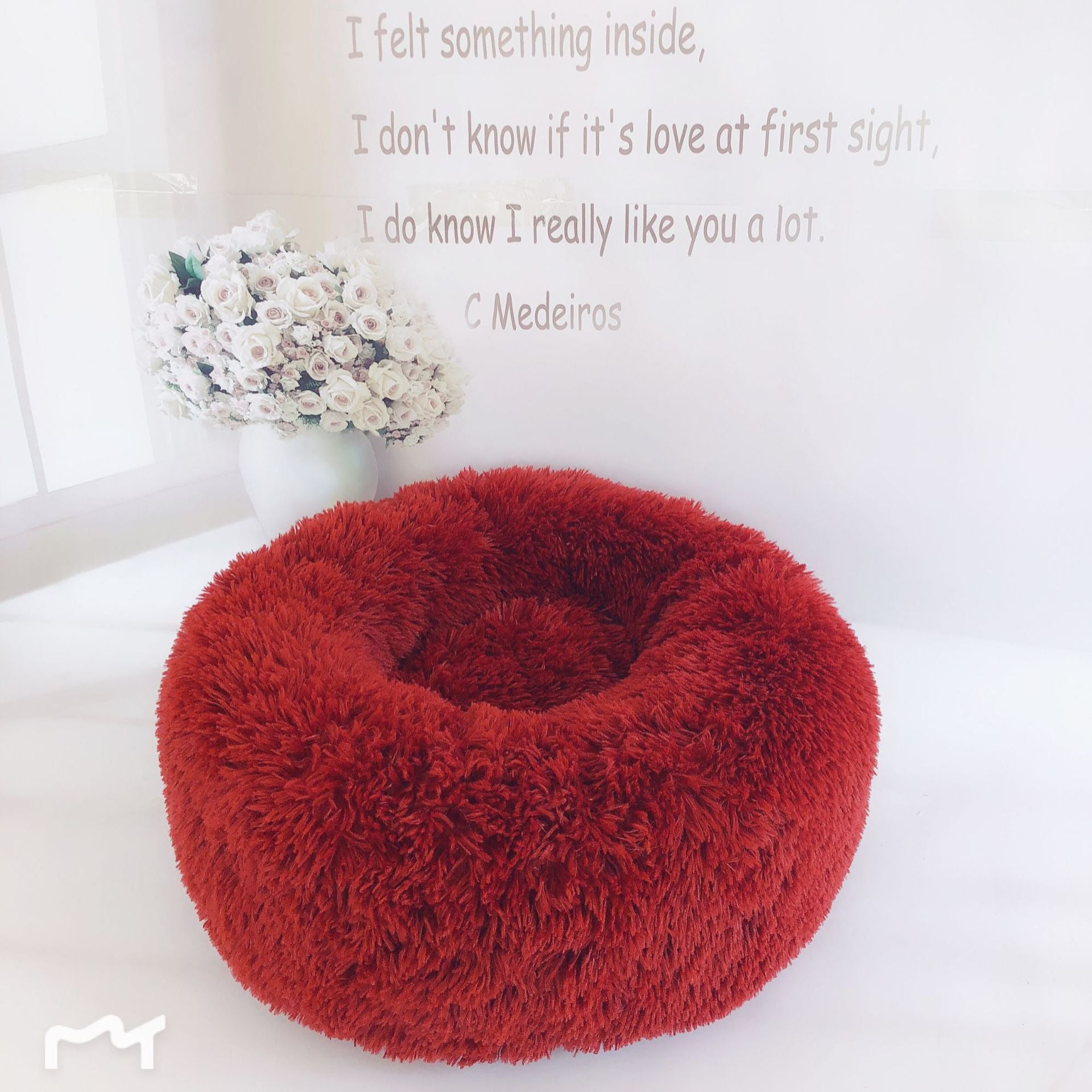 Calming Plush Dog Bed | Anti-Anxiety Pet Nest for Deep Sleep