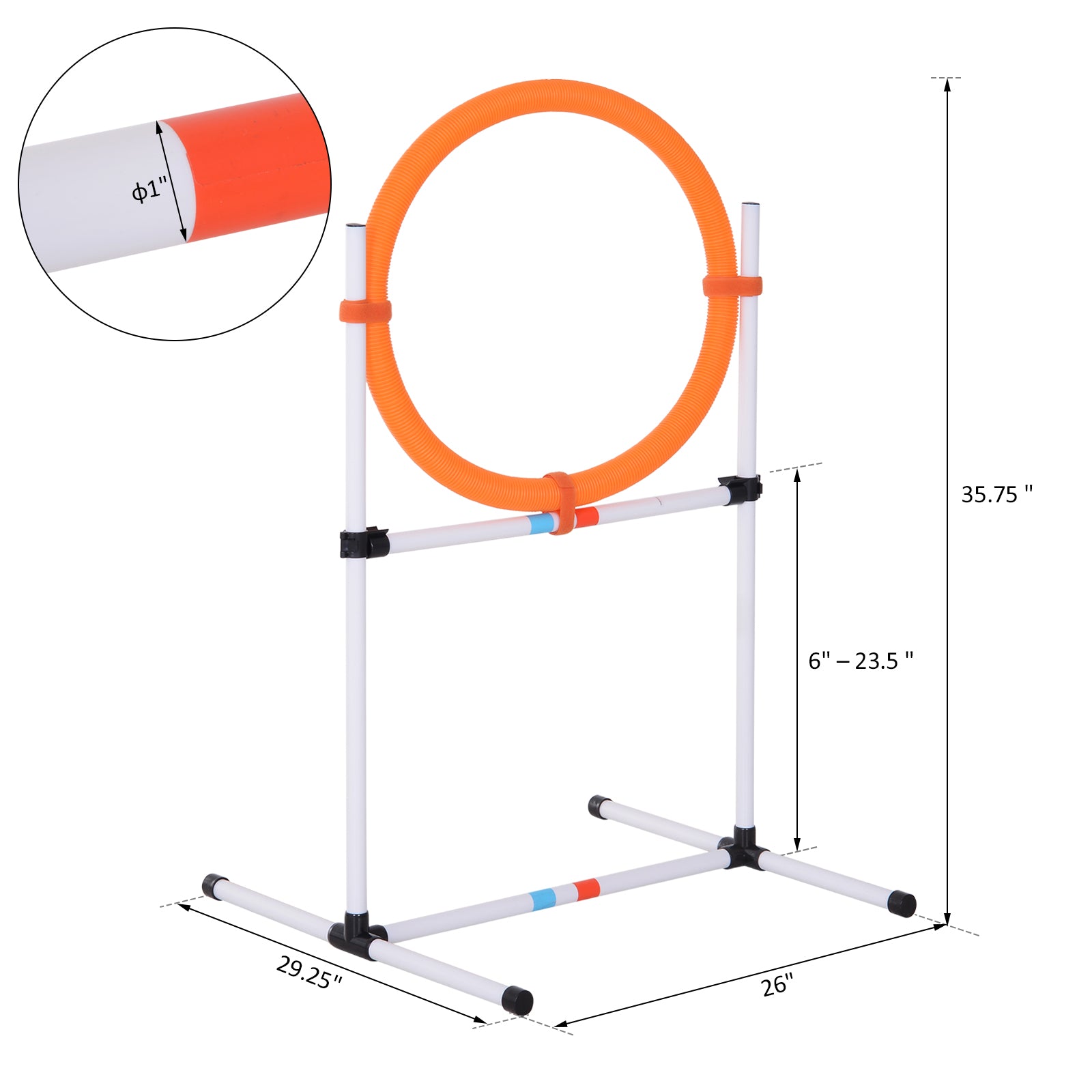 Dog Agility Training Jump Ring Hurdle Bar