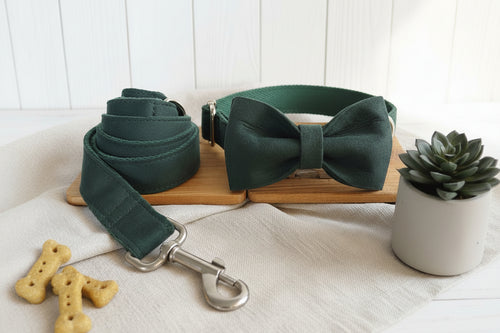 MUTTCO pet collar bow traction set