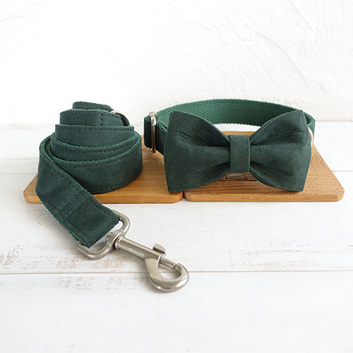 Calm Canine MUTTCO Bow Tie Collar & Lead Traction Set