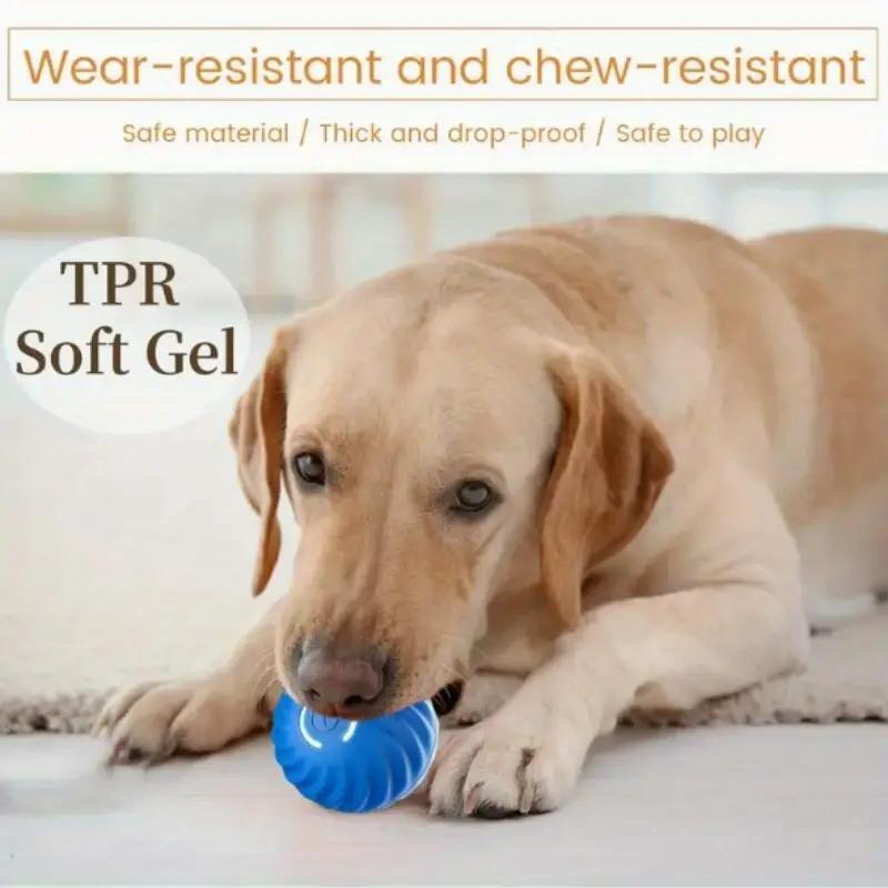 Blue And Orange Pet Bouncing Ball Fun Pet Bouncing Ball For Cats And Dogs