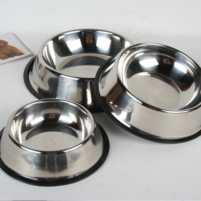Food-Grade Stainless Steel Dog & Cat Bowl | Non-Slip, Rust-Proof Pet Feeder