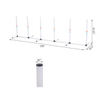 Sturdy Dog Weaves Poles Pet Speed and Agility Equipment Dogs Obstacle Outdoor w/ Storage Bag