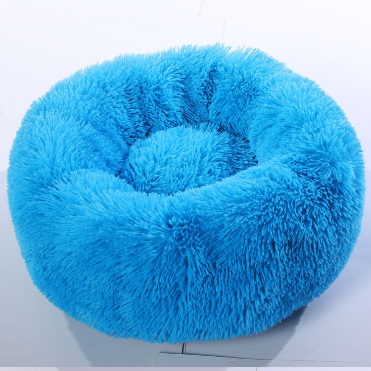 Calming Plush Dog Bed | Anti-Anxiety Pet Nest for Deep Sleep