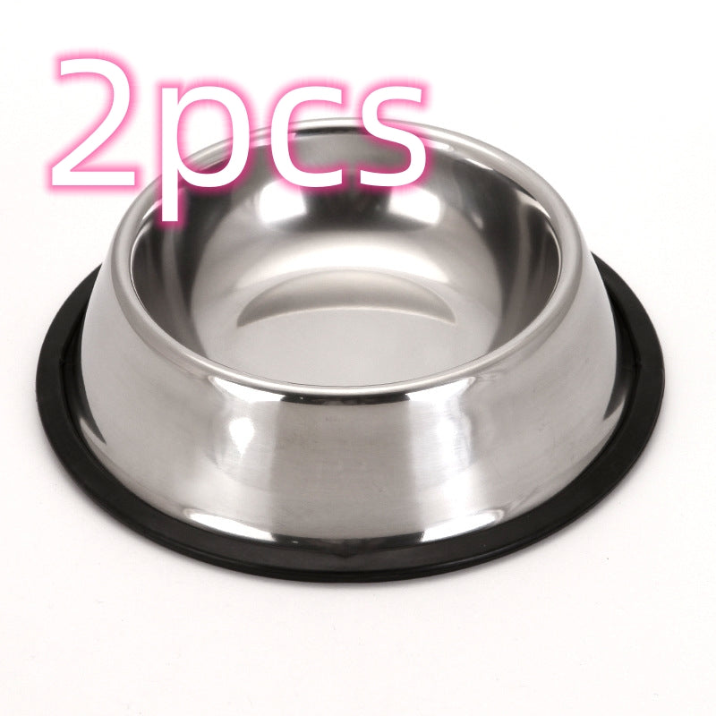 Food-Grade Stainless Steel Dog & Cat Bowl | Non-Slip, Rust-Proof Pet Feeder