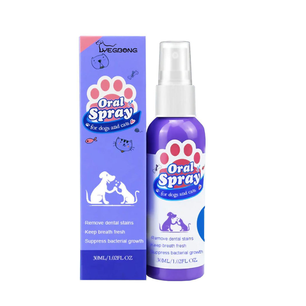 Yegebang Cat And Dog Teeth Cleaning Spray Pet Oral Cleaning Deodorizing Fresh Breath