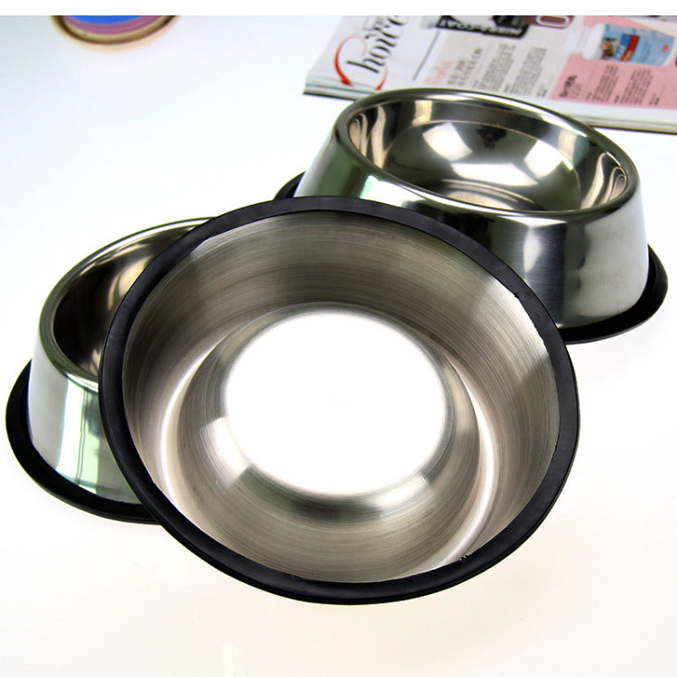 Food-Grade Stainless Steel Dog & Cat Bowl | Non-Slip, Rust-Proof Pet Feeder