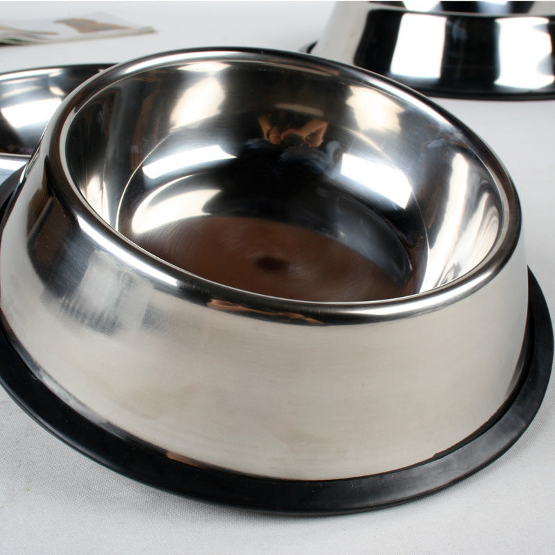 Food-Grade Stainless Steel Dog & Cat Bowl | Non-Slip, Rust-Proof Pet Feeder