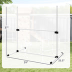 6 Piece Dog Agility Set with Adjustable Height Jump Bars