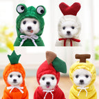 Cozy Fruit Dog Hoodie - Warm Fleece for Calm Small Dogs