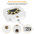 1Pc Dog Water Fountain Outdoor Dog Pet Water Dispenser Step-on Activated Sprinkler With Interactive Paw Pedal Valve For Drinking Water