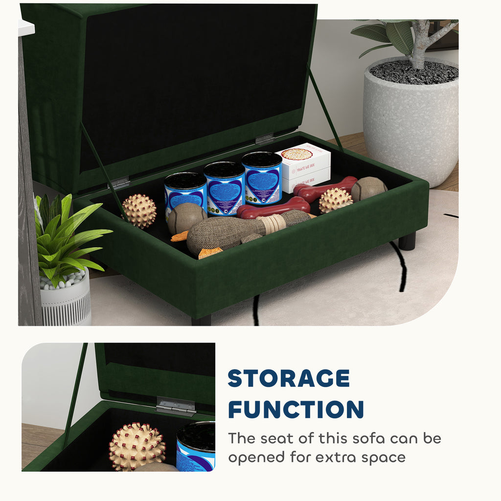 Calm Canine Solutions Pet Sofa Bed Couch with Storage