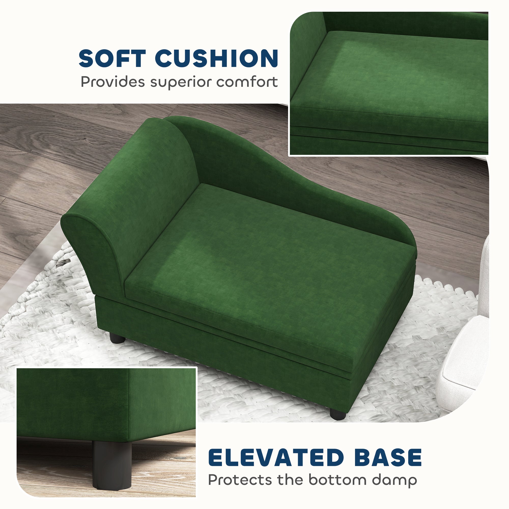 Calm Canine Solutions Pet Sofa Bed Couch with Storage