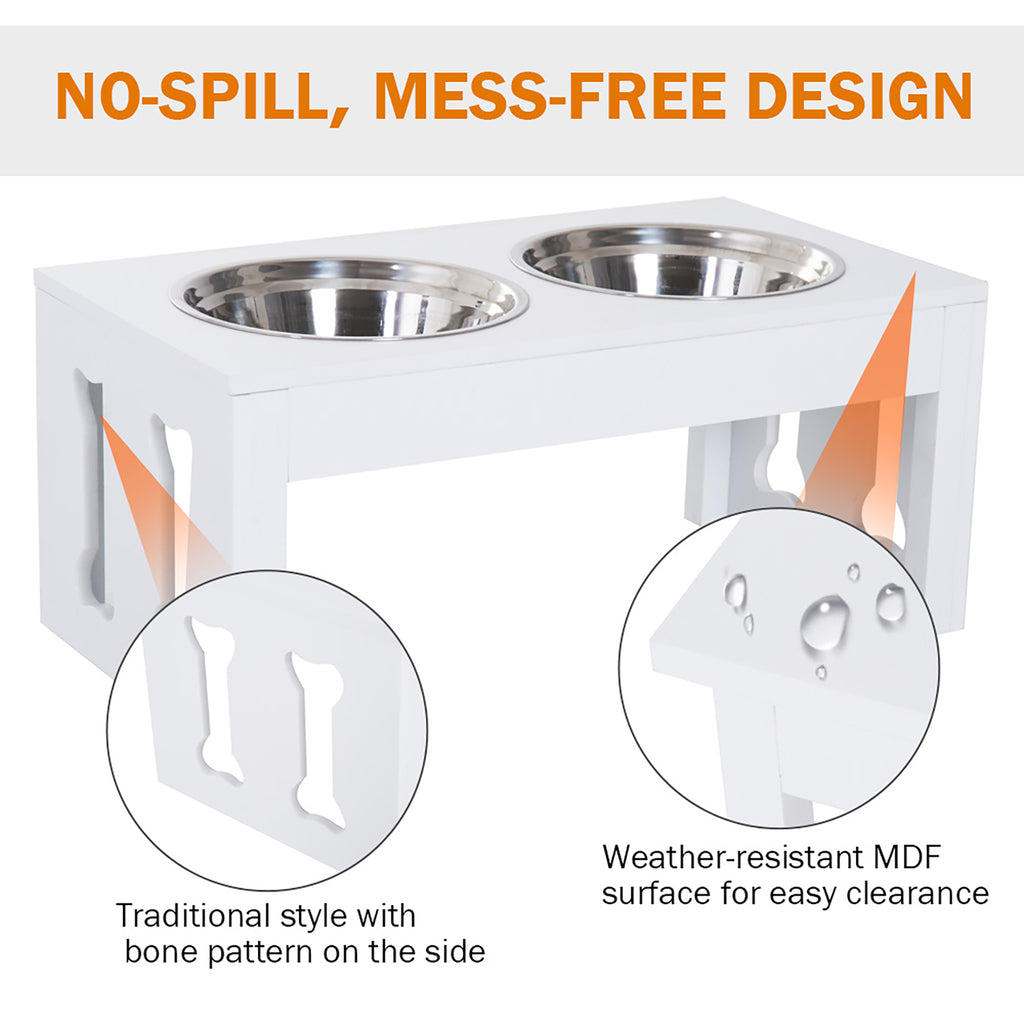 23" Modern Decorative Raised Dog Bowls