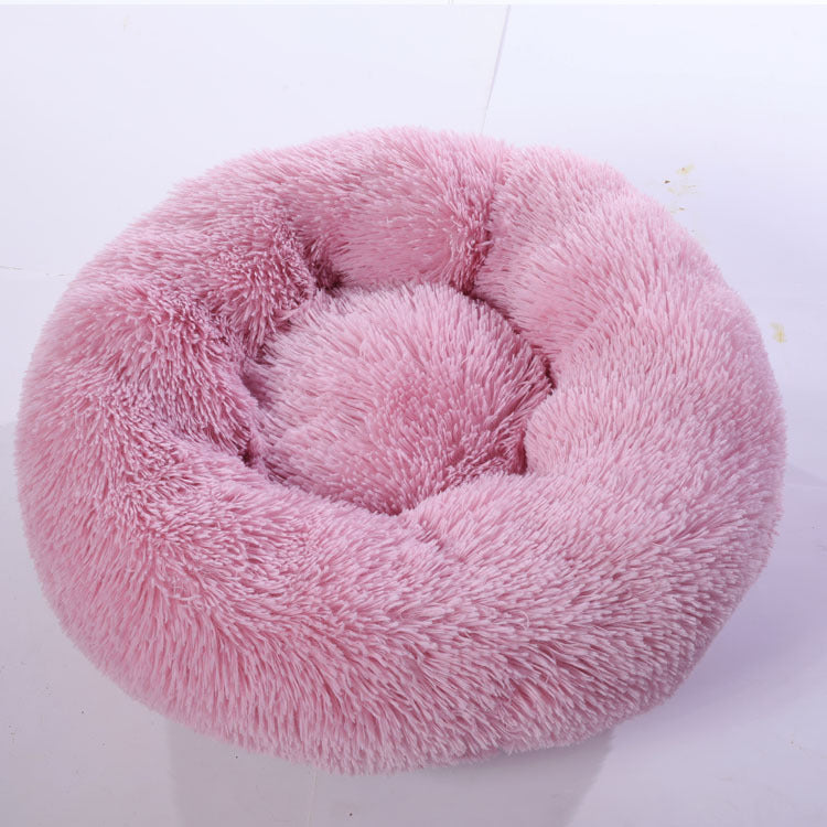 Calming Plush Dog Bed | Anti-Anxiety Pet Nest for Deep Sleep