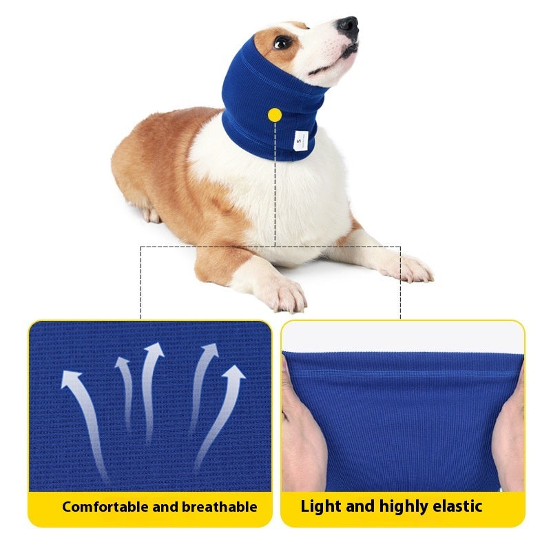 Dog Anxiety Relief Headband & Snood | Calming Earmuff for Grooming & Noise