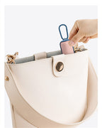 Durable Leash Dog Poop Bag Dispenser with Clip | Portable ABS Pet Waste Holder