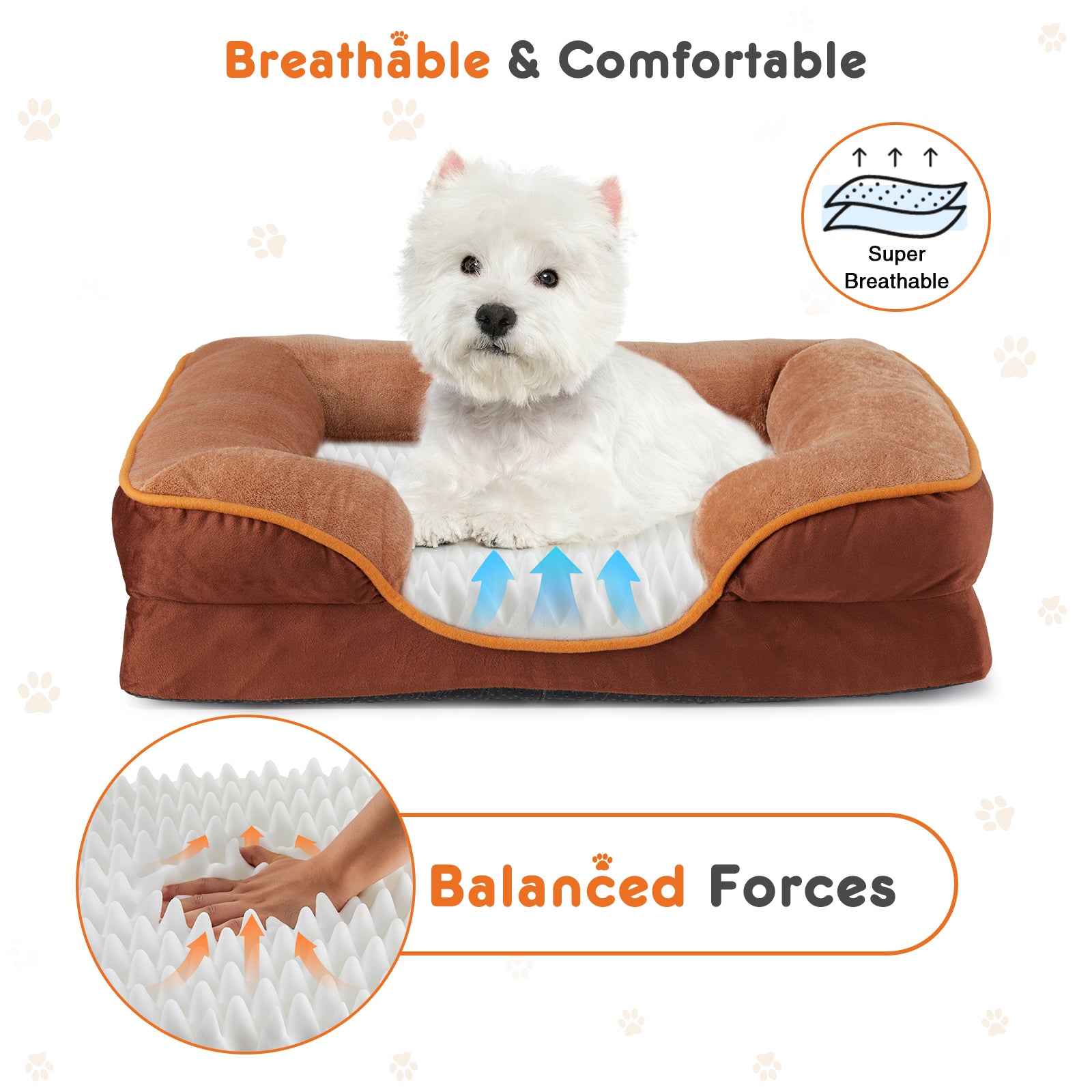 Calm Canine Solutions Orthopedic Memory Foam Dog Bed