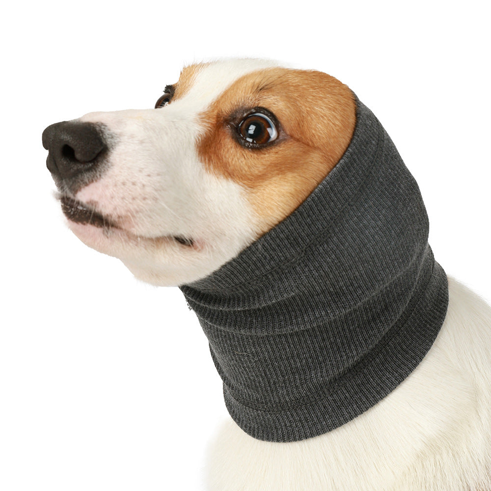 Dog Anxiety Relief Headband & Snood | Calming Earmuff for Grooming & Noise