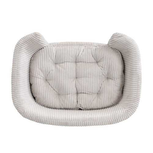 Calm Canine Solutions Elevated Corduroy Small Dog Bed