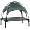 Calm Canine Solutions Elevated Canopy Dog Bed - 24" Gray