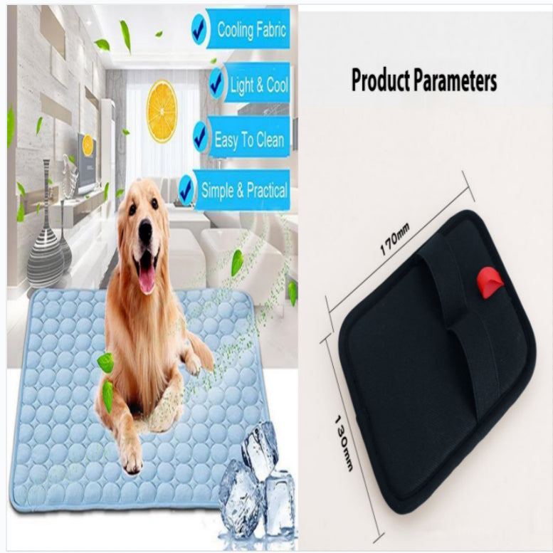 Ice Silk Pet Cooling Mat for Dogs & Cats | Summer Self-Cooling Pad
