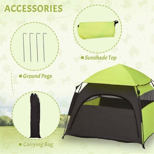 Portable Dog Sun & Shade Tent | Outdoor Pet Comfort Shelter
