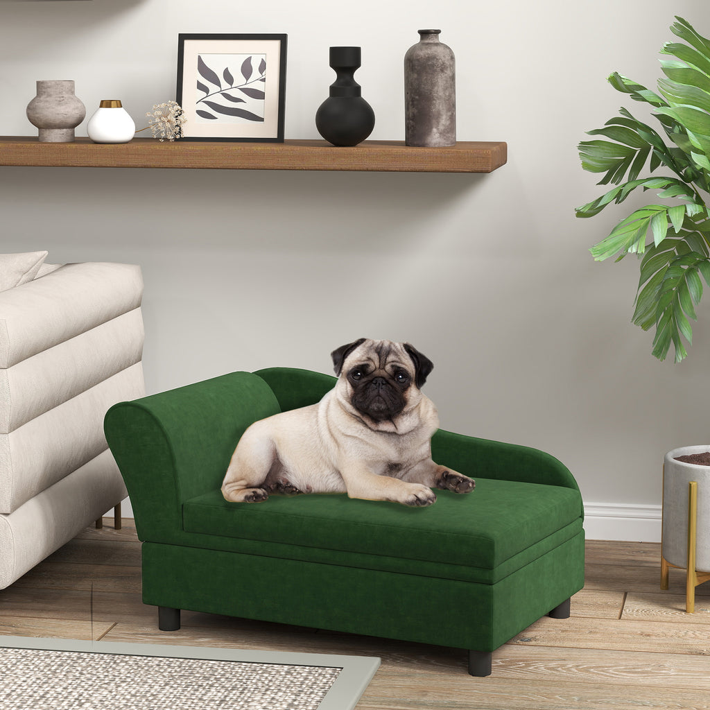 Calm Canine Solutions Storage Pet Sofa Bed - Green