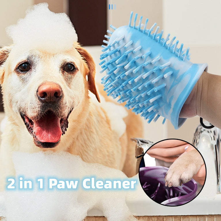 CalmCanine 2-in-1 Portable Dog Paw Cleaner & Brush