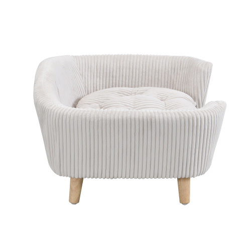 Calm Canine Solutions Elevated Corduroy Small Dog Bed