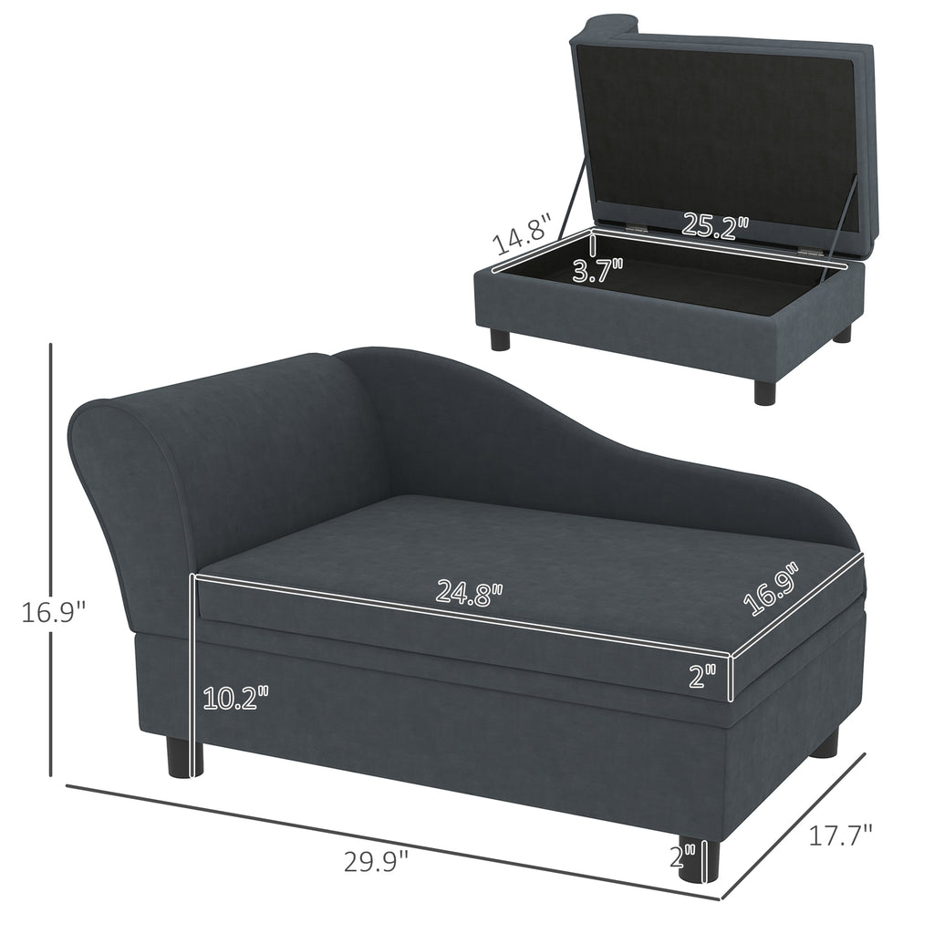 Calm Canine Solutions Luxury Pet Sofa with Storage