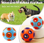 Dog Rubber Ball With Bell Sound, 2-Pack, Interactive Pet Chew Toy For Puppies And Small Dogs.Please Note That Both Items Shipped Are Intended As Bells And Do Not Include Lights.