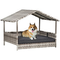 Calm Canine Solutions Rattan Pet Cabana & Dog Sofa Bed