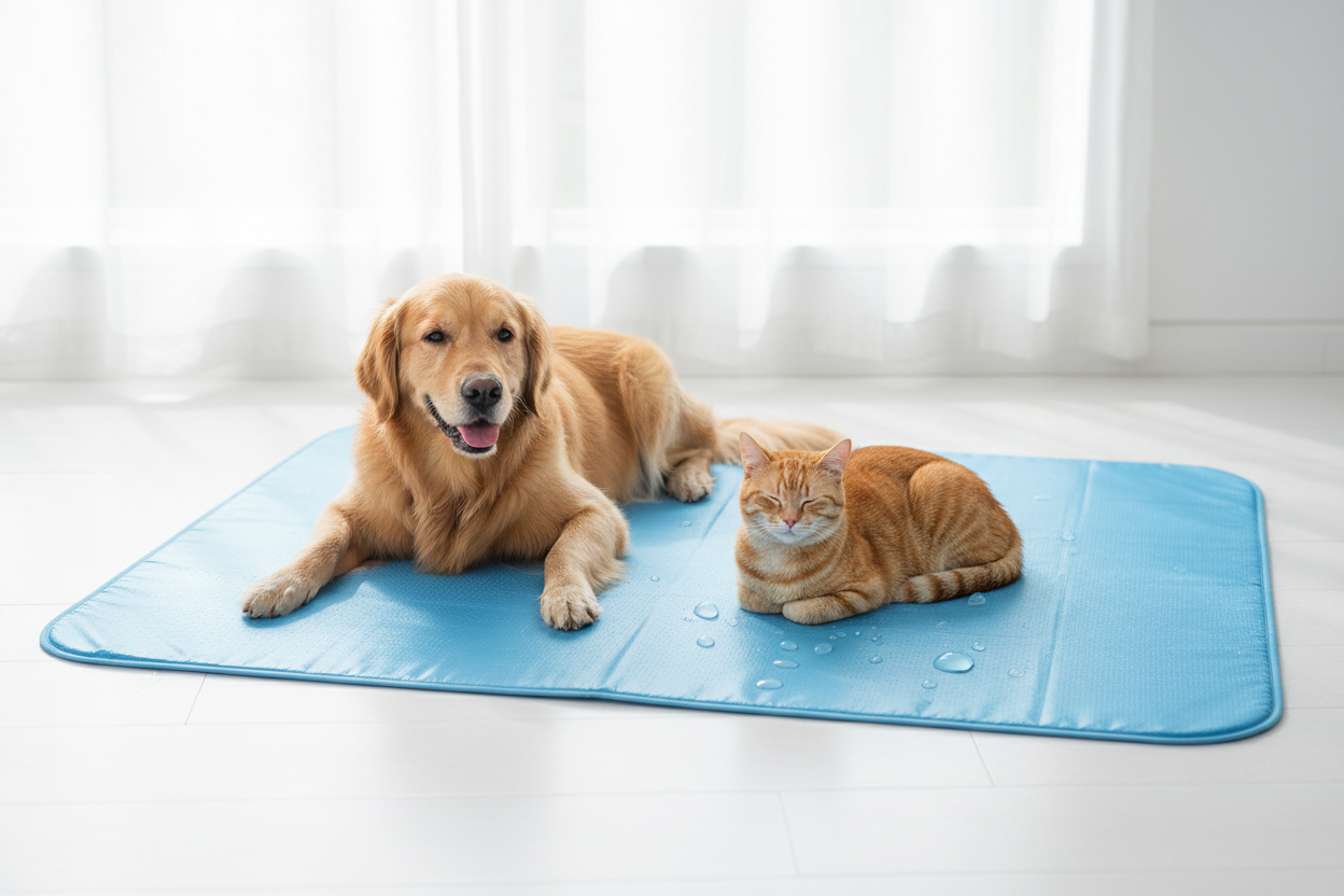 Self-Cooling Ice Silk Mat: Instant Relief for Dogs and Cats
 

Help your furry friend beat the summer heat with this simple, effective, and durable cooling pad. Unlike heavy gel mats, our specially designed fabric provides an instant, refreshing cooling effect without water, electricity, or refrigeration.

Advanced Cooling Technology: Made with a cold Ice Silk surface that naturally dissipates heat and promotes airflow, keeping the mat cool to the touch.
